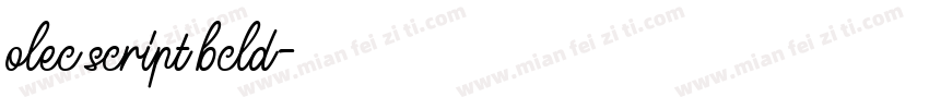 olec script bcld字体转换